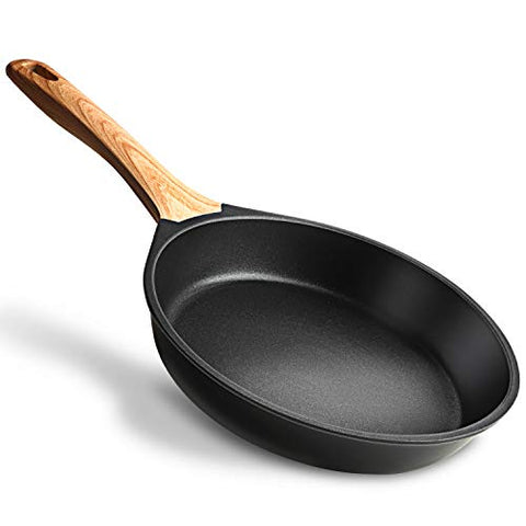 10 Inch Nonstick Skillet, PFOA Free Frying Pan with Bakelite Handle, for Crepe, Omelet, Eggs, Frittatas and Fish