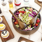 Miusco Wooden Salad Bowl and Tongs Set